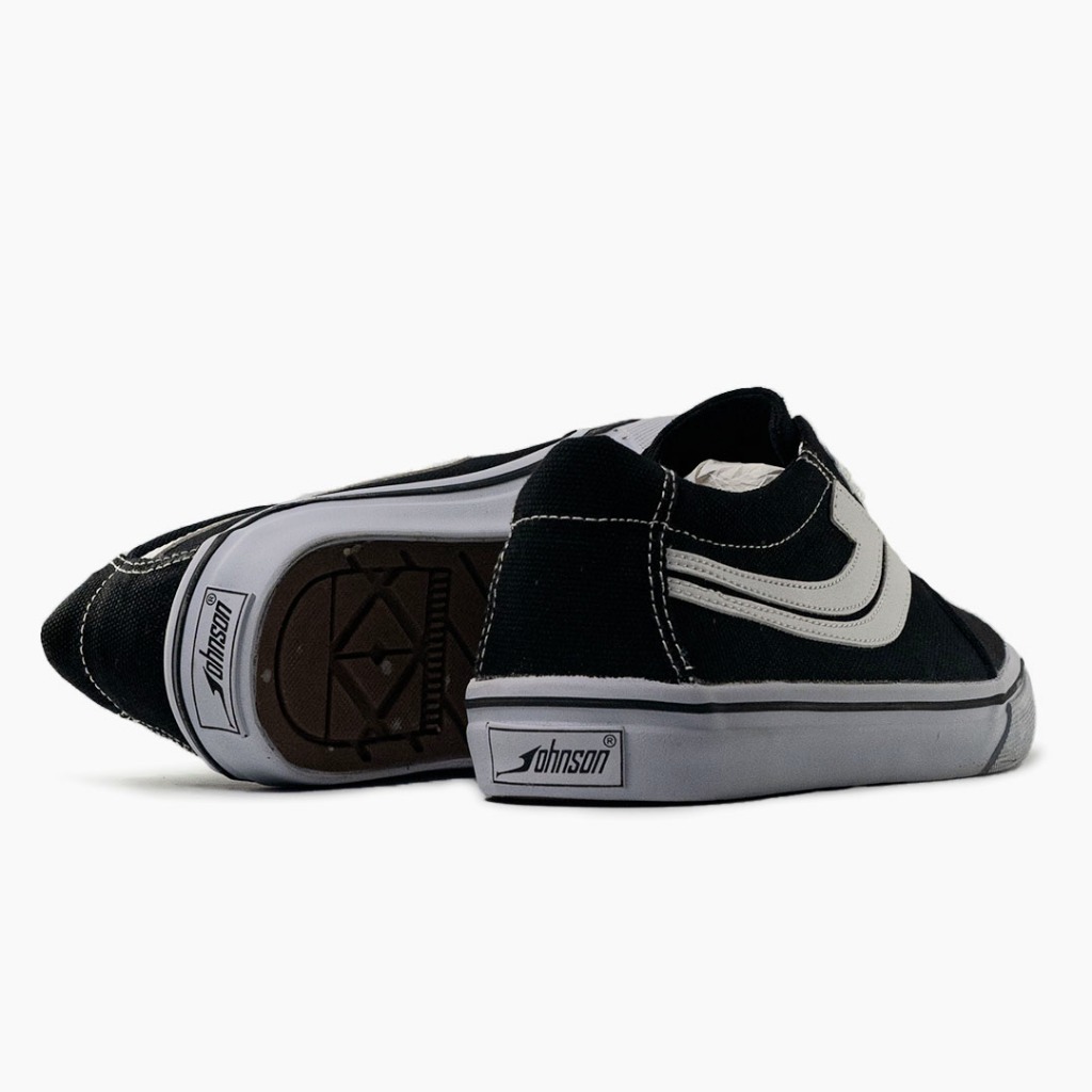 SEPATU SNEAKERS JOHNSON - ANDROMEDA LOWCUT (LC) BLACK WHITE | MILKY | ALL BLACK