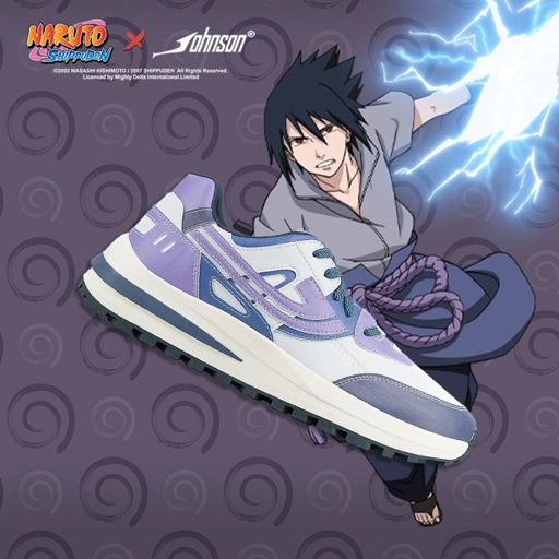 Image of SEPATU SNEAKERS JOHNSON X NARUTO SHIPPUDEN - SASUKE