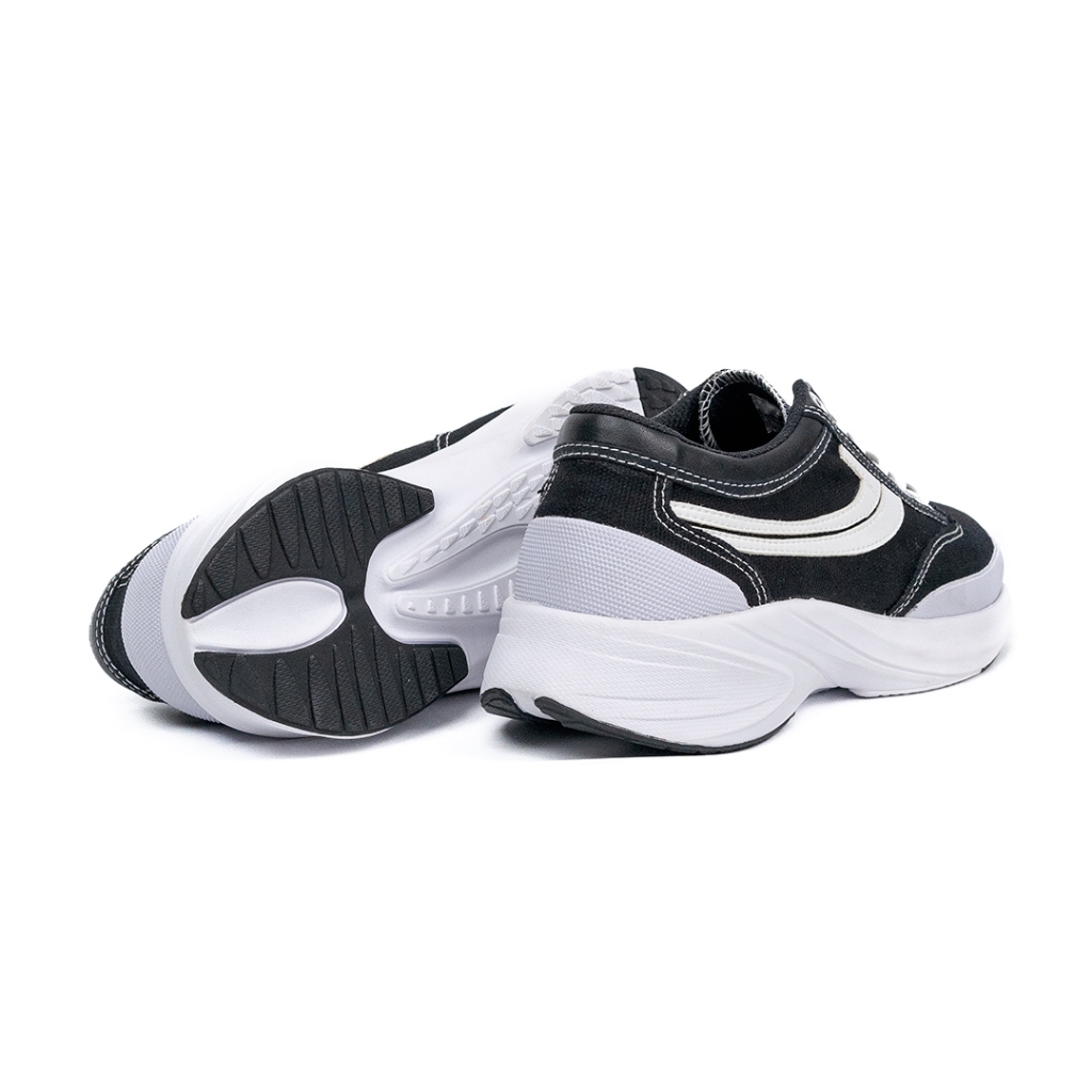SEPATU SNEAKERS JOHNSON - BLITZ LOWCUT (LC) BLACK WHITE
