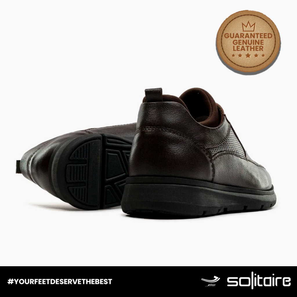 Sepatu Kulit Pria Johnson SOLITAIRE - C01 COFFEE