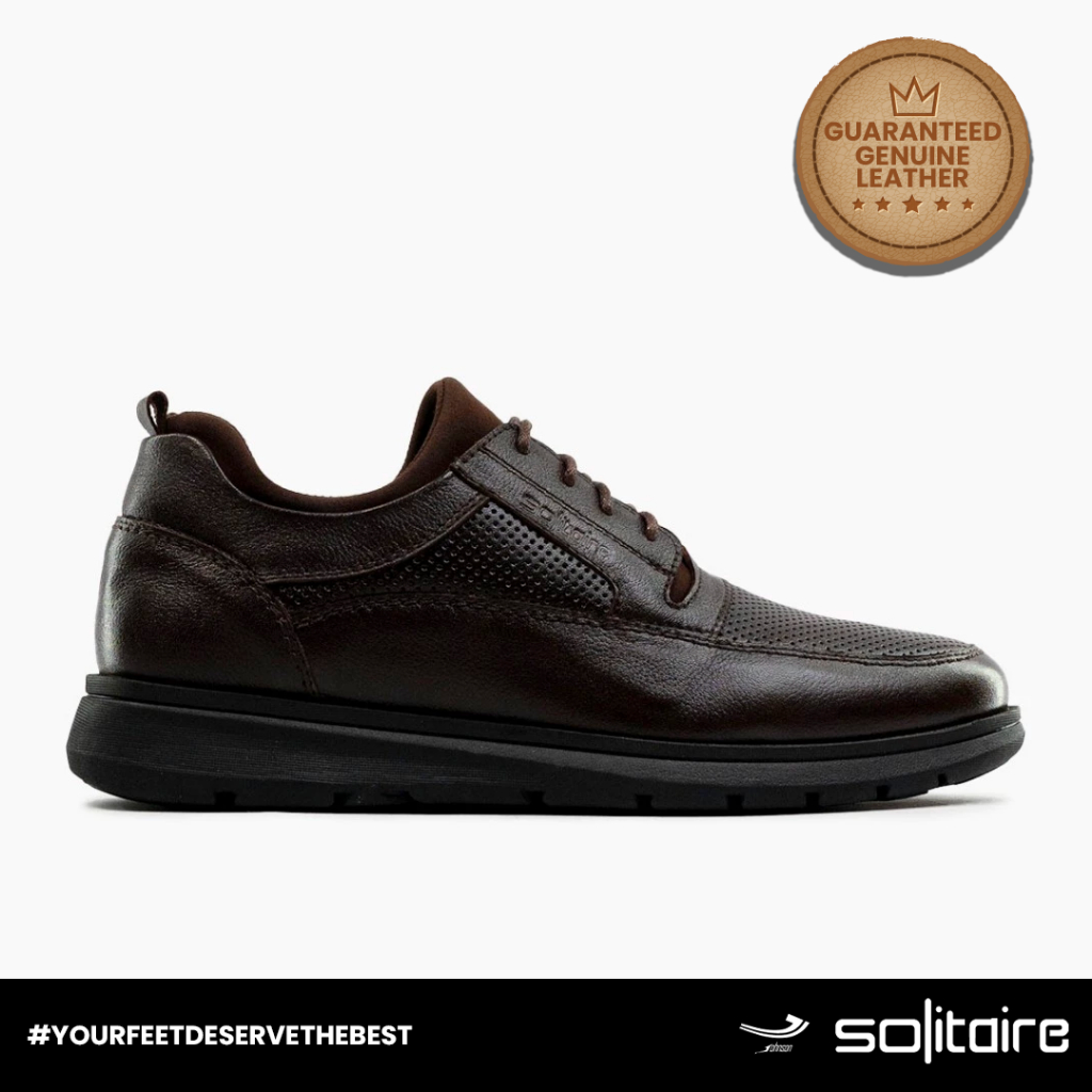 Sepatu Kulit Pria Johnson SOLITAIRE - C01 COFFEE