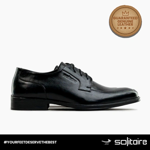 Image of Sepatu Kulit Pria Johnson SOLITAIRE - F03 BLACK