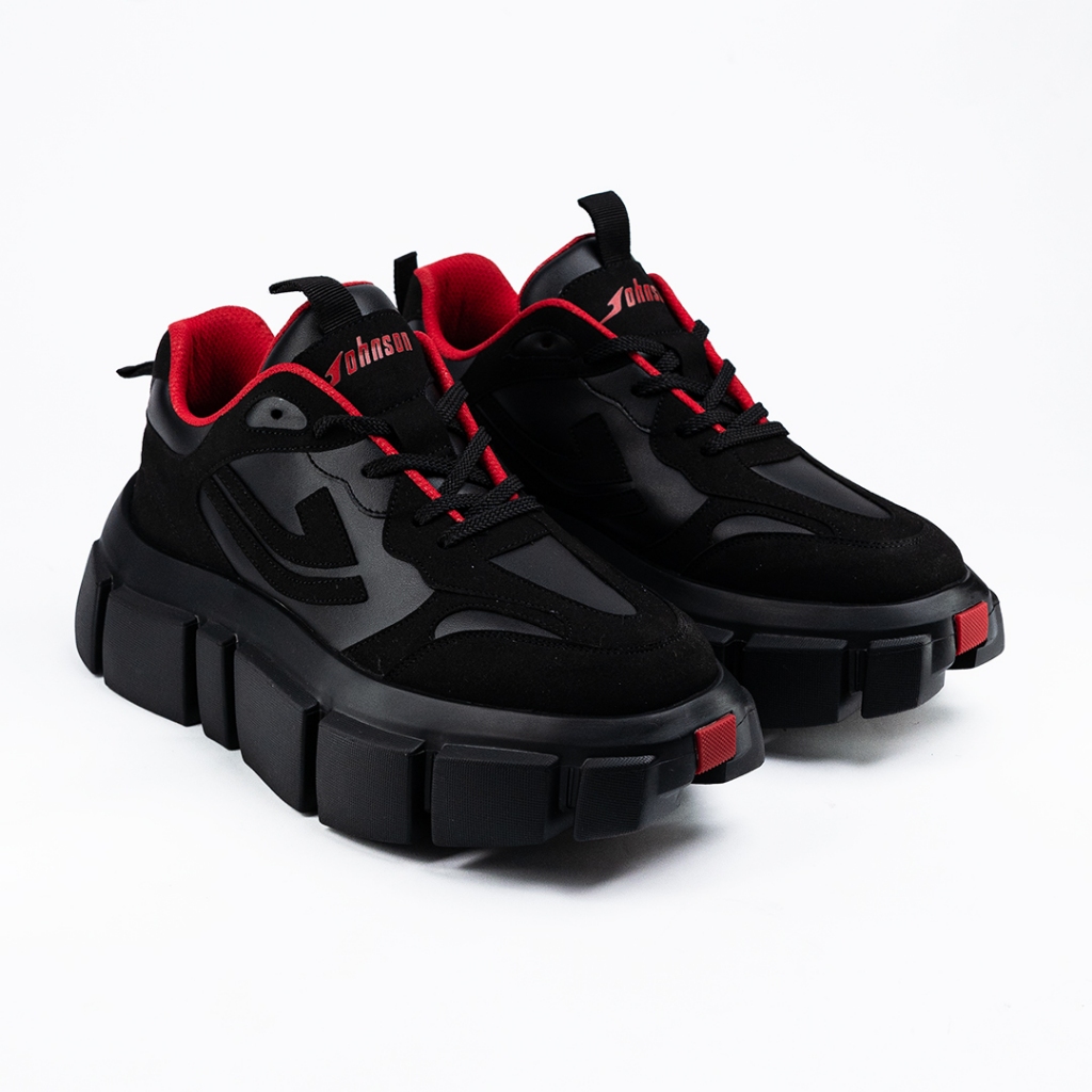 SEPATU SNEAKERS JOHNSON - EARTH BLACK