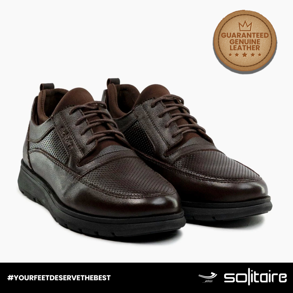 Sepatu Kulit Pria Johnson SOLITAIRE - C01 COFFEE
