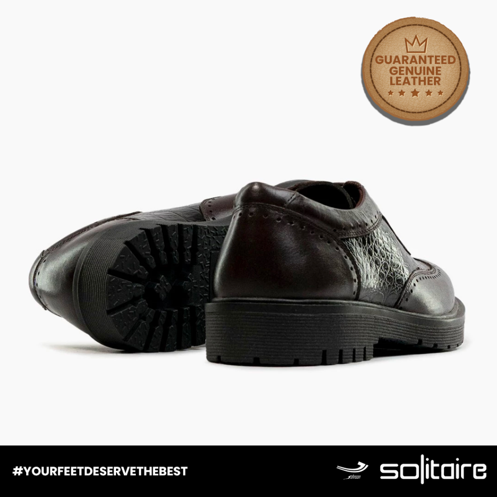 Sepatu Kulit Pria Johnson SOLITAIRE - F01 COFFEE