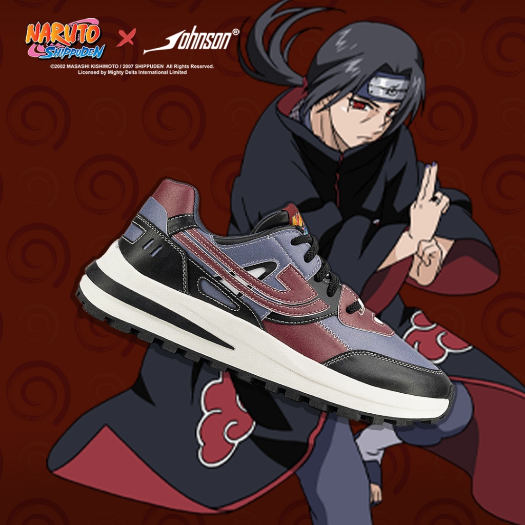 SEPATU SNEAKERS JOHNSON X NARUTO SHIPPUDEN - ITACHI