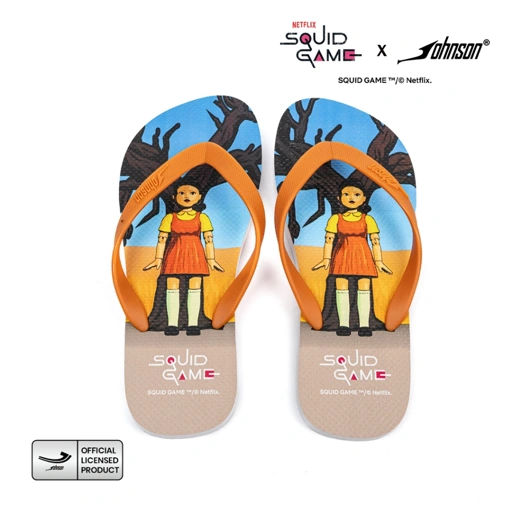 Image of SANDAL JEPIT JOHNSON X SQUID GAME DESIGN 8 | FLIP FLOP