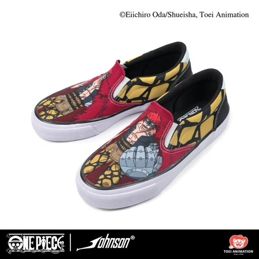 Image of SEPATU SLIP ON JOHNSON X ONE PIECE - KID