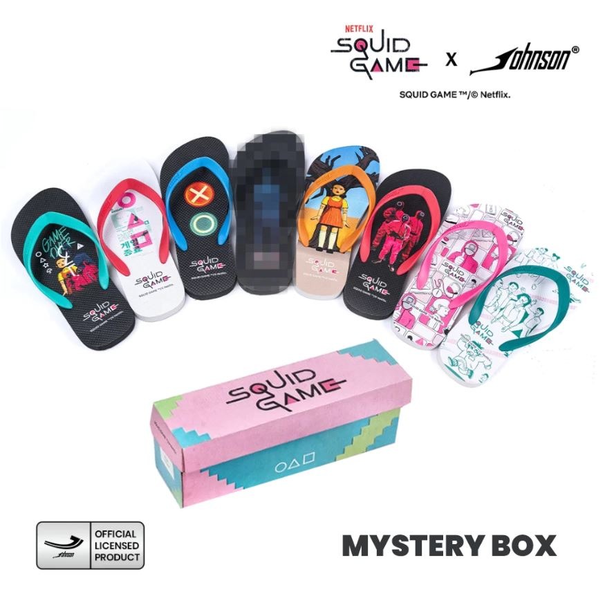SANDAL JEPIT JOHNSON X SQUID GAME DESIGN 8 | FLIP FLOP