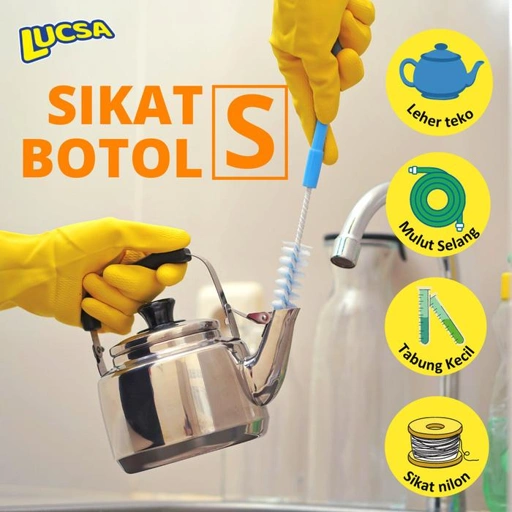 LUCSA SIKAT BOTOL (S) LEHER TEKO SELANG TABUNG KECIL NILON LR-120