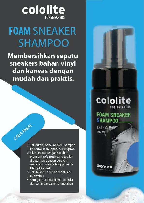 Shoe Foam Cleaner Shampoo pembersih sneaker cuci sepatu 100ml cololite