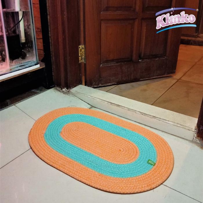 Keset Kaki Kamar Mandi Lucy Keset Pintu Keset rumah Dua Warna Klinko