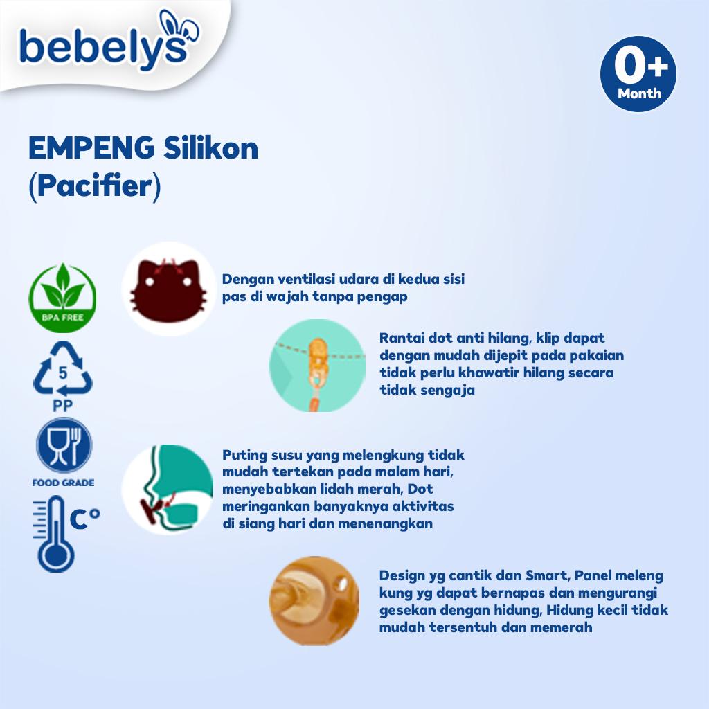 Bebelys Empeng Bayi Pacifier Full Silikon BPA Free