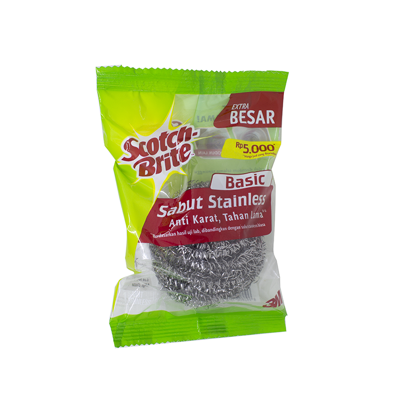 Scotch-Brite 3M Sabut Cuci Panci Stainless Basic Anti Karat ID-T58
