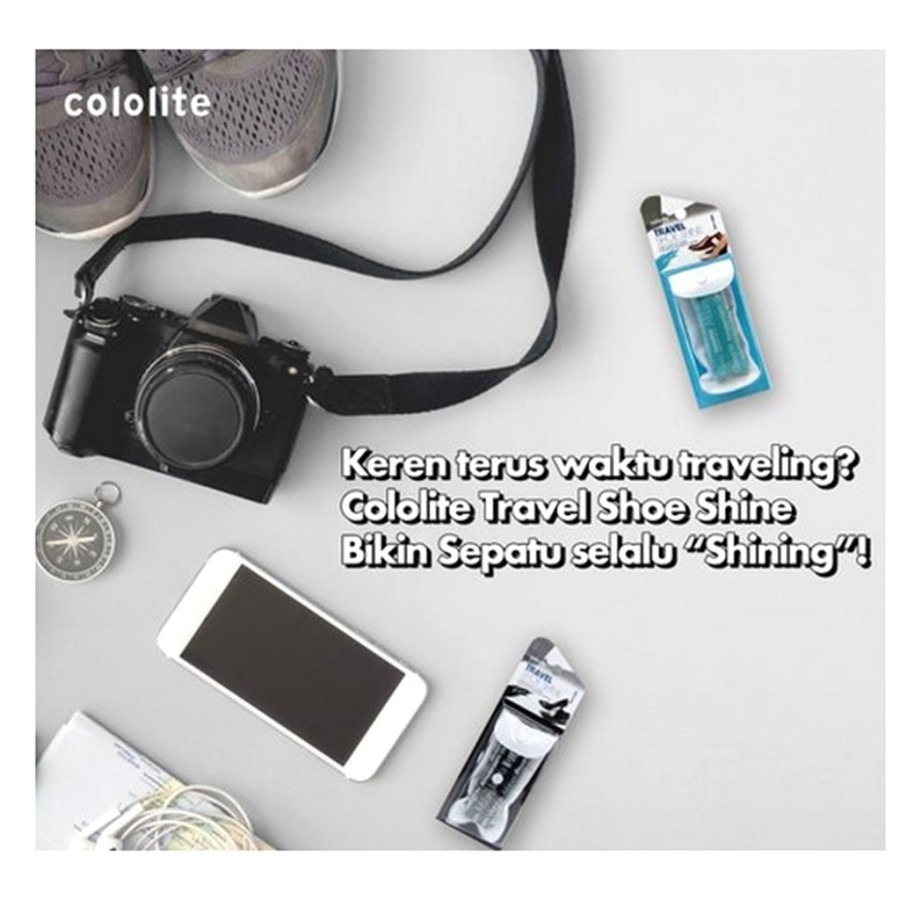 TRAVEL SHOE SHINE Semir Sepatu Kilap Kinclong Cololite 0005