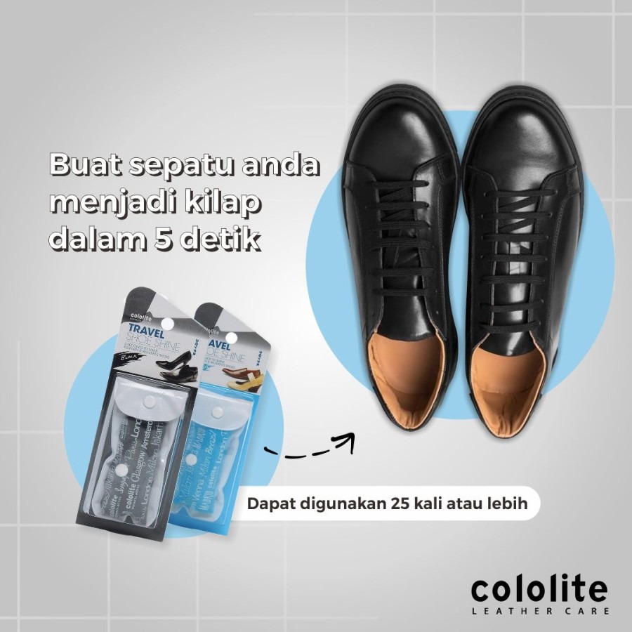 TRAVEL SHOE SHINE Semir Sepatu Kilap Kinclong Cololite 0005