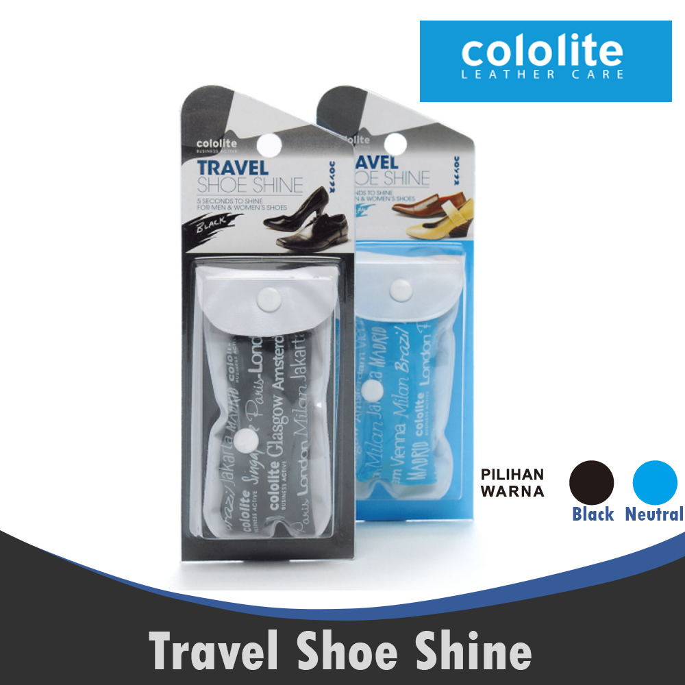 TRAVEL SHOE SHINE Semir Sepatu Kilap Kinclong Cololite 0005