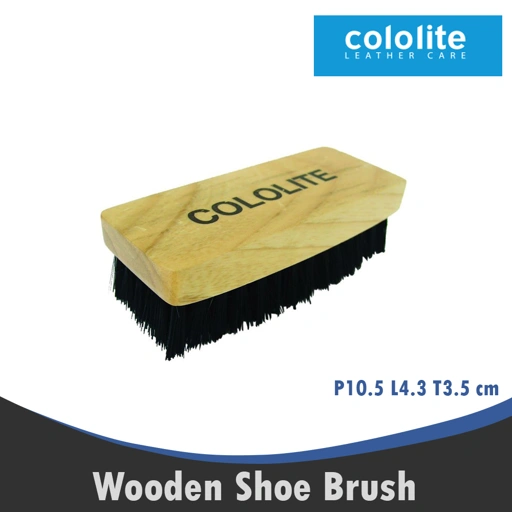 Sikat Sepatu kayu Shoe Brush lembut sikat kotak semir Cololite 0013