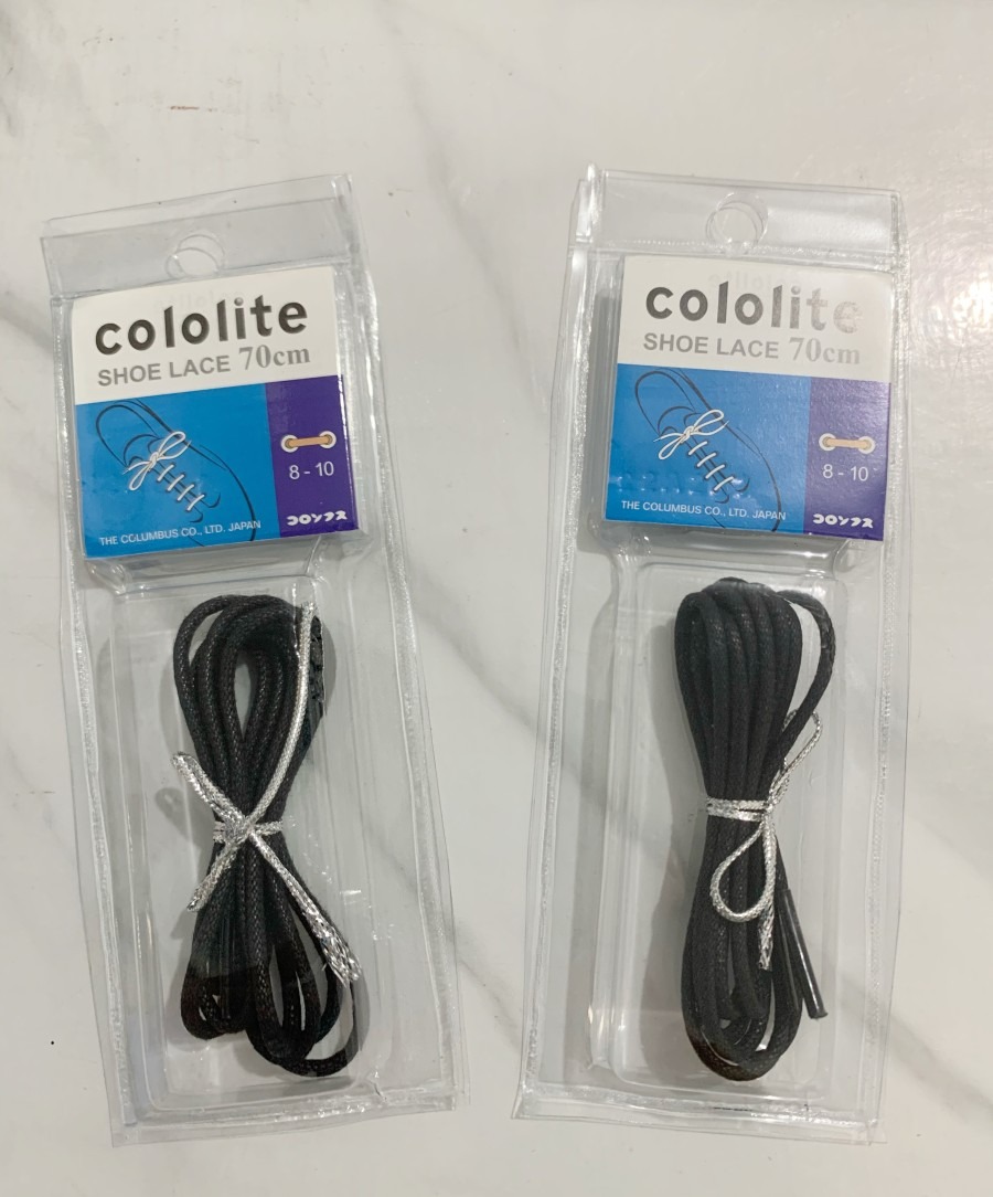 Tali Sepatu Hitam Shoe Lace 70cm PREMIUM SHOE CARE Cololite 0014