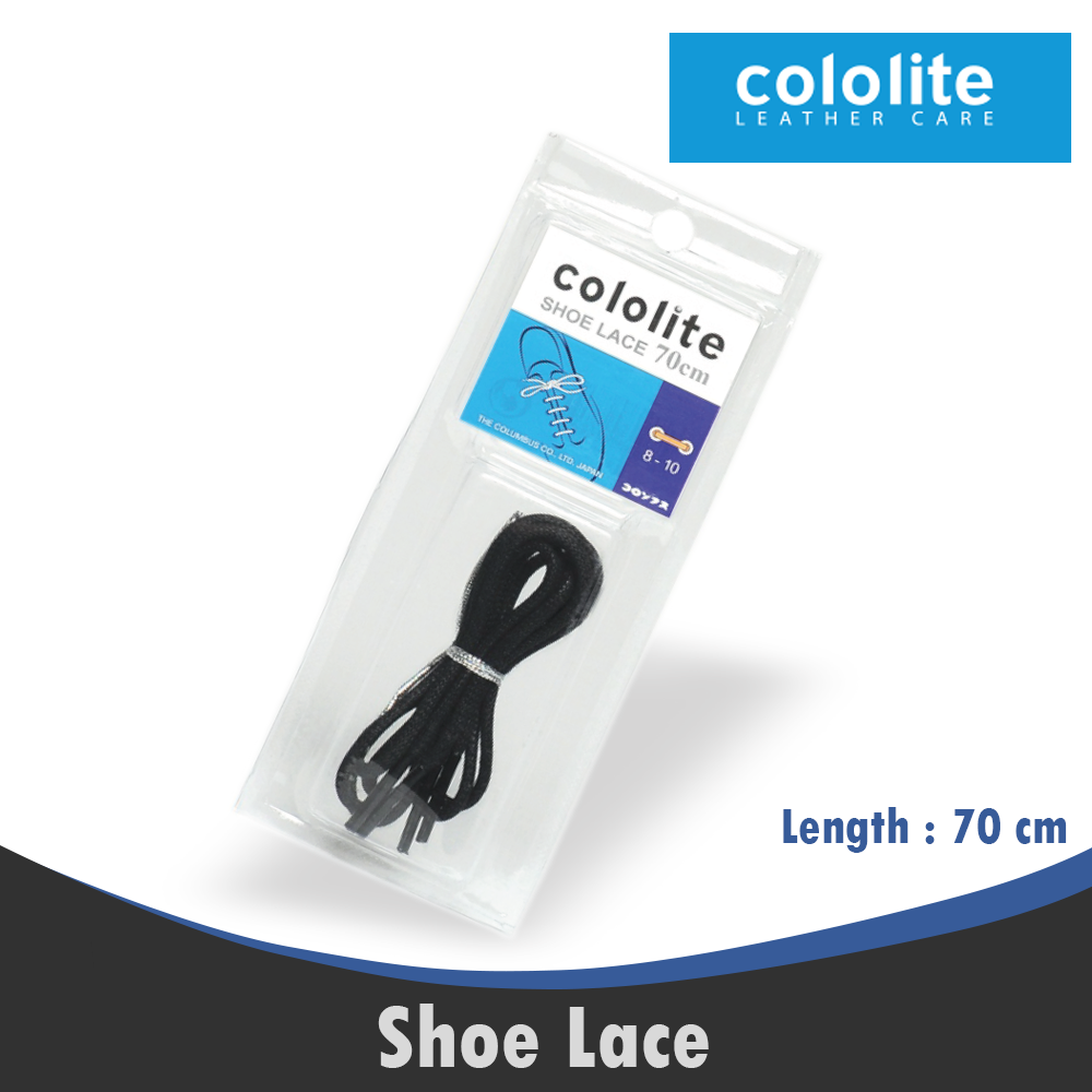 Tali Sepatu Hitam Shoe Lace 70cm PREMIUM SHOE CARE Cololite 0014