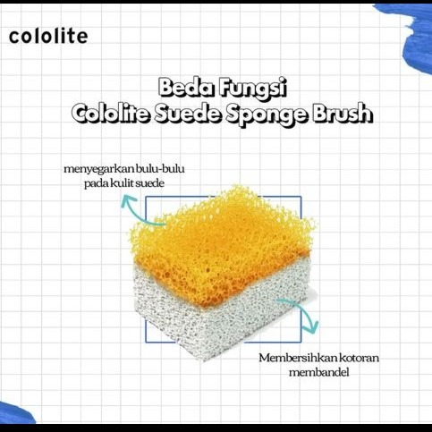 Cololite Suede Sponge Brush Pembersih Sikat Suede Nubuck Cololite 0005