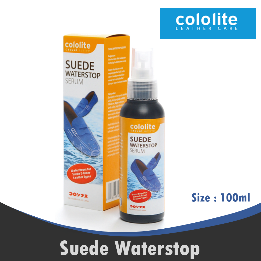 Suede Water Stop Serum Anti Air Sepatu Nubuck 100ml Cololite 0009