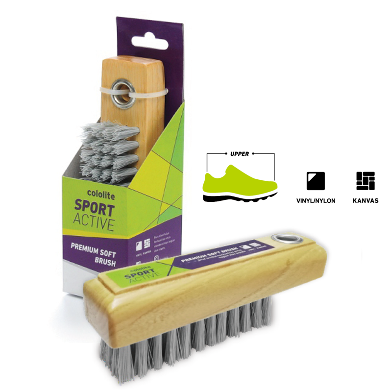 Sikat Sepatu kayu Premium Soft Shoe Brush sikat upper Cololite 0002