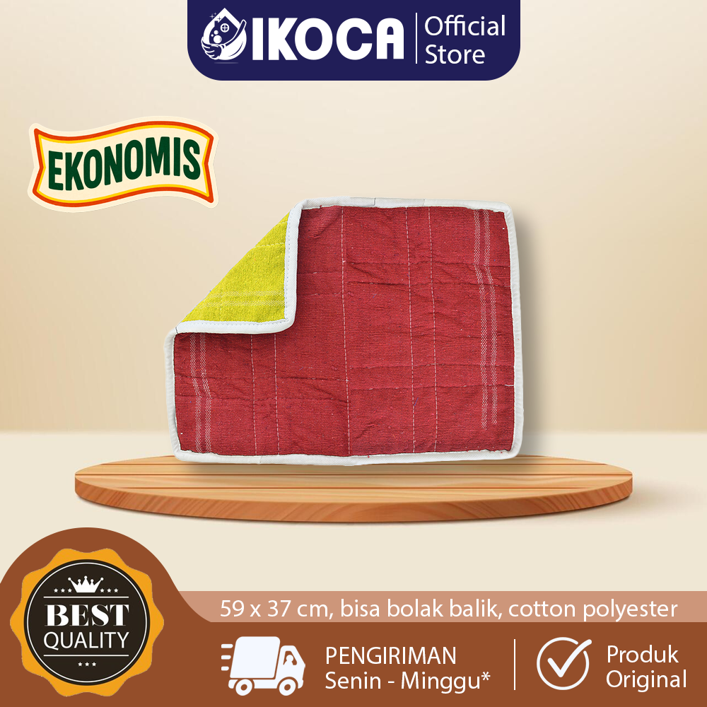 Keset Lantai Kamar Mandi Lap Kaki 2 Warna Bolak Balik IKOCA IKO-225