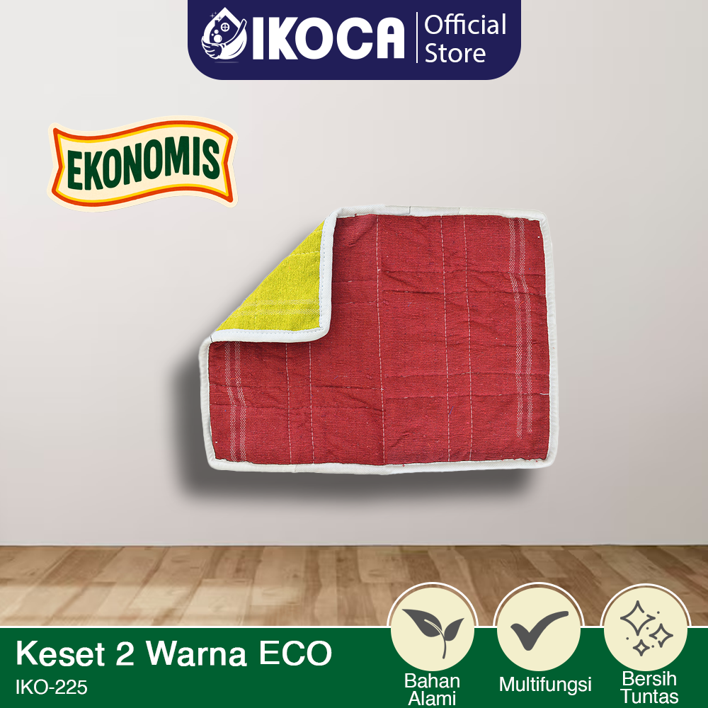 Keset Lantai Kamar Mandi Lap Kaki 2 Warna Bolak Balik IKOCA IKO-225