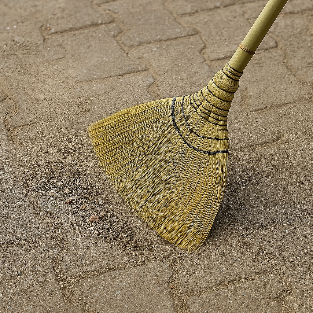 IKOCA Sapu Rumput Premium Adela Sapu Lantai Sapu Grass Broom Gagang Bambu Kuat IKO-226