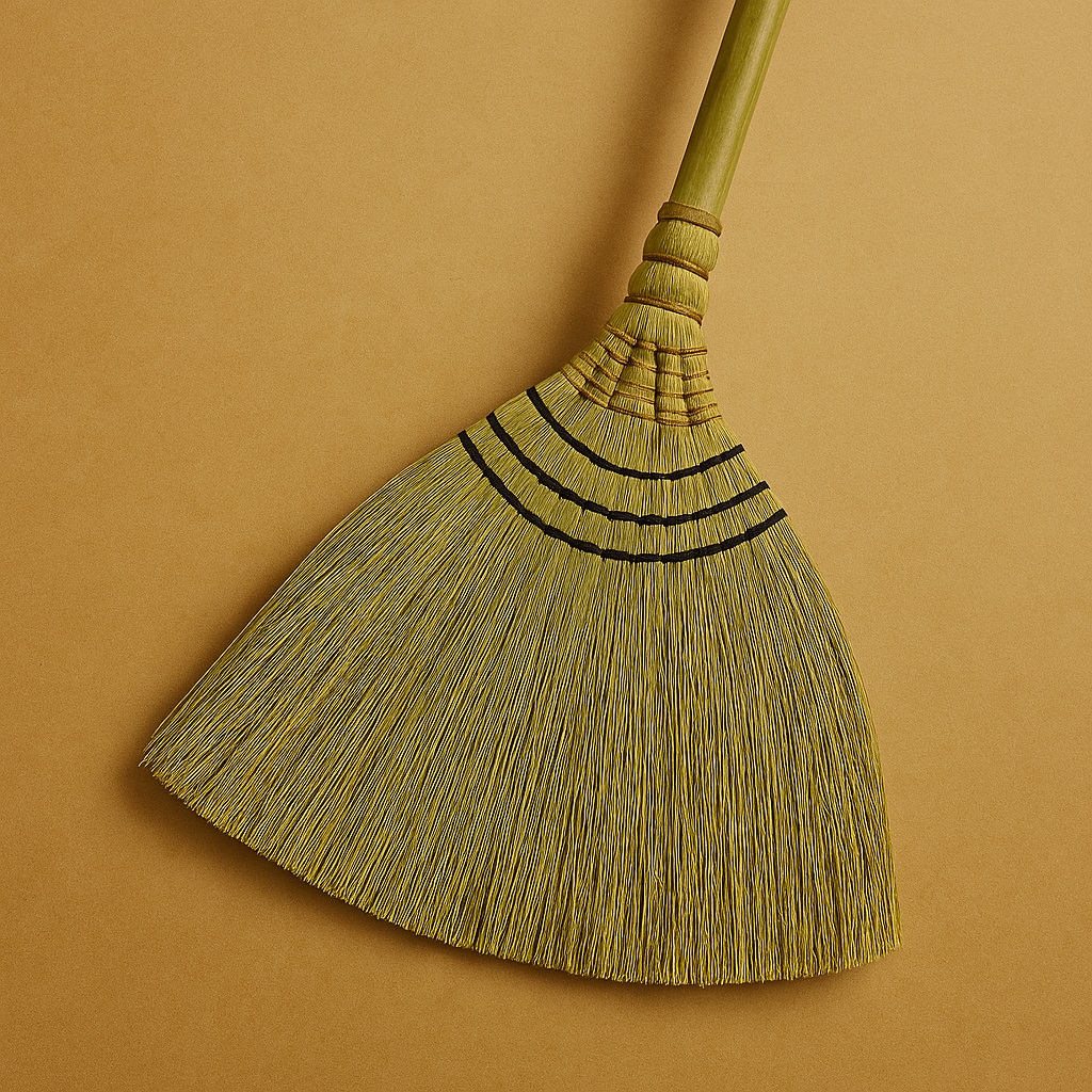 IKOCA Sapu Rumput Premium Adela Sapu Lantai Sapu Grass Broom Gagang Bambu Kuat IKO-226
