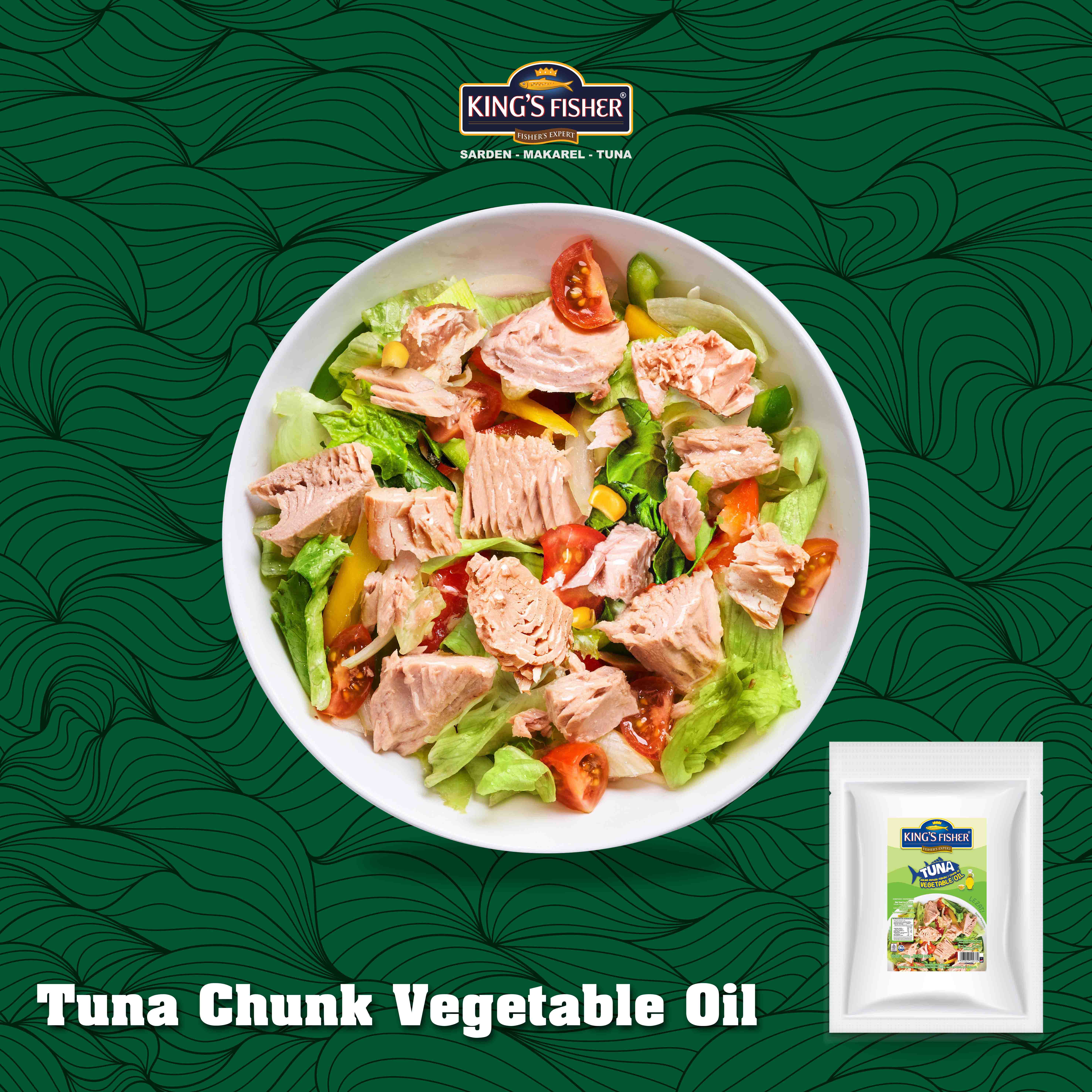 King's Fisher Tuna Minyak Nabati in Oil Pouch Tuna Ikan Kaleng 1000 gr