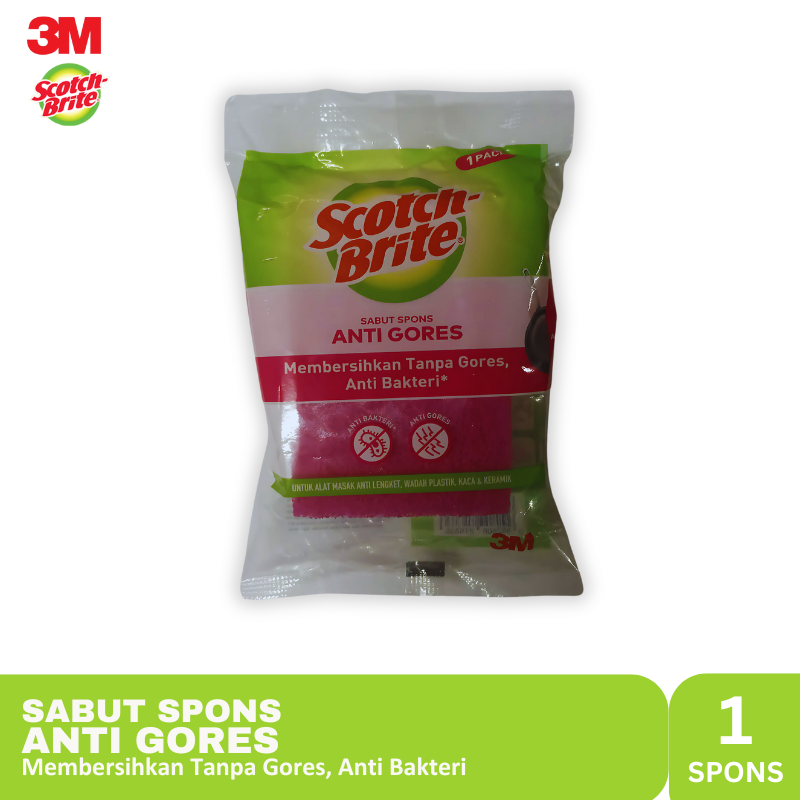 3M Scotch Brite Sabut Spons Anti Gores Cuci Piring ID 37