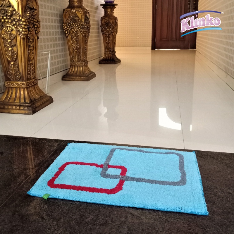 Keset Kaki Motif Kotak Banyak Warna Keset Pintu Keset rumah Klinko
