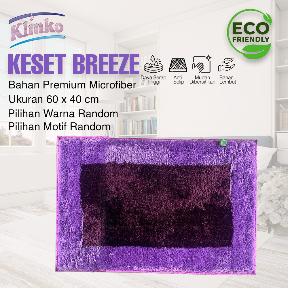 Keset Kaki Kamar Tidur Breeze Anti Selip Keset Pintu Keset rumah Klinko