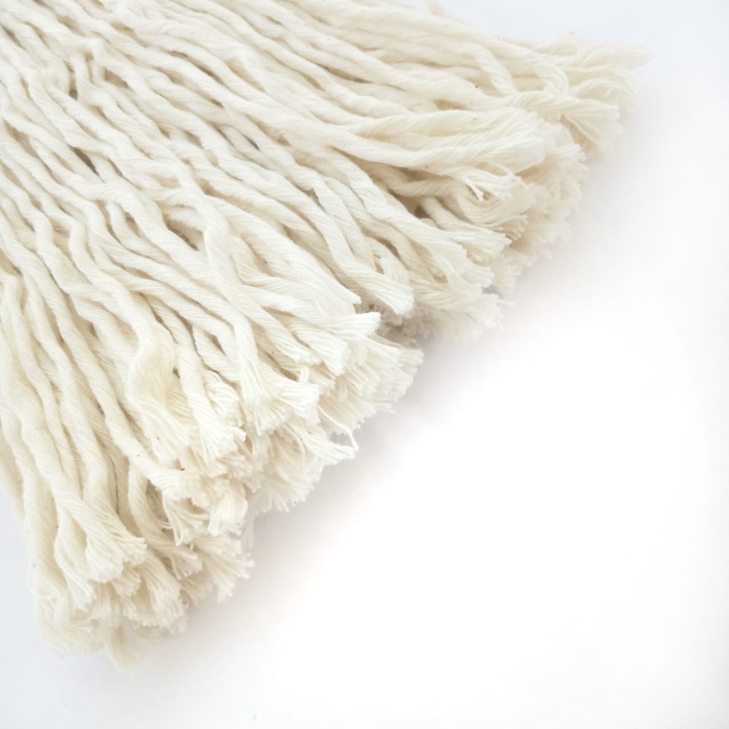 SET RAW WHITE Alat Pel Lantai Putih Jepit Mop Triliant OE White Katun Klinko