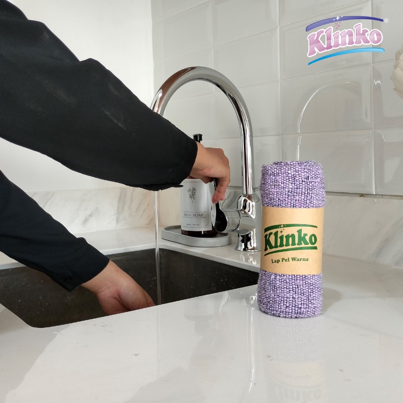 LIPAT Kain Lap Pel Lantai Besar Dapur Lap Katun Serap Tinggi Warna Klinko