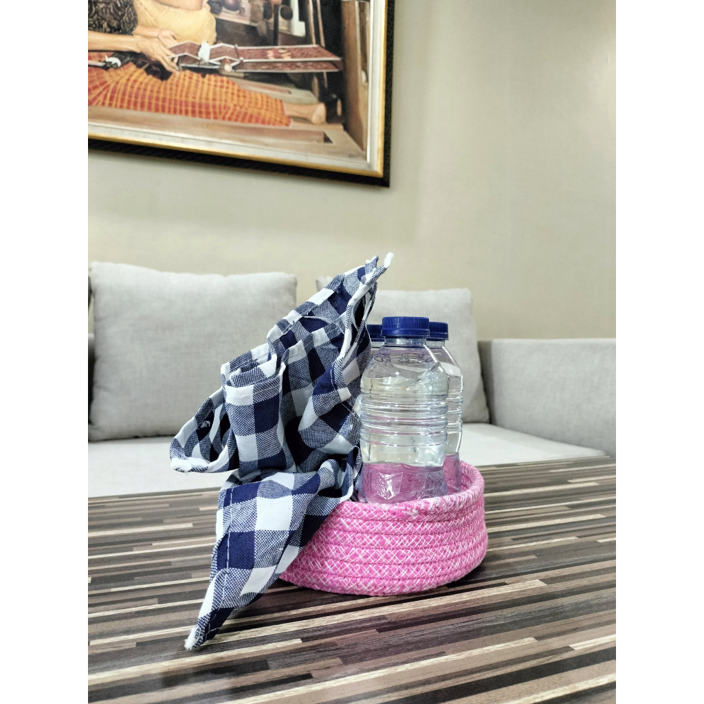 Serbet Makan Maxxi Kain Lap Dapur Piring Motif Kotak Halus Tebal Klinko