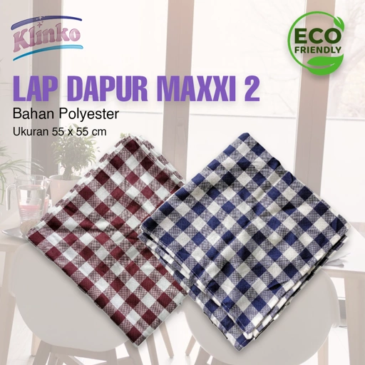 Serbet Makan Maxxi Kain Lap Dapur Piring Motif Kotak Halus Tebal Klinko