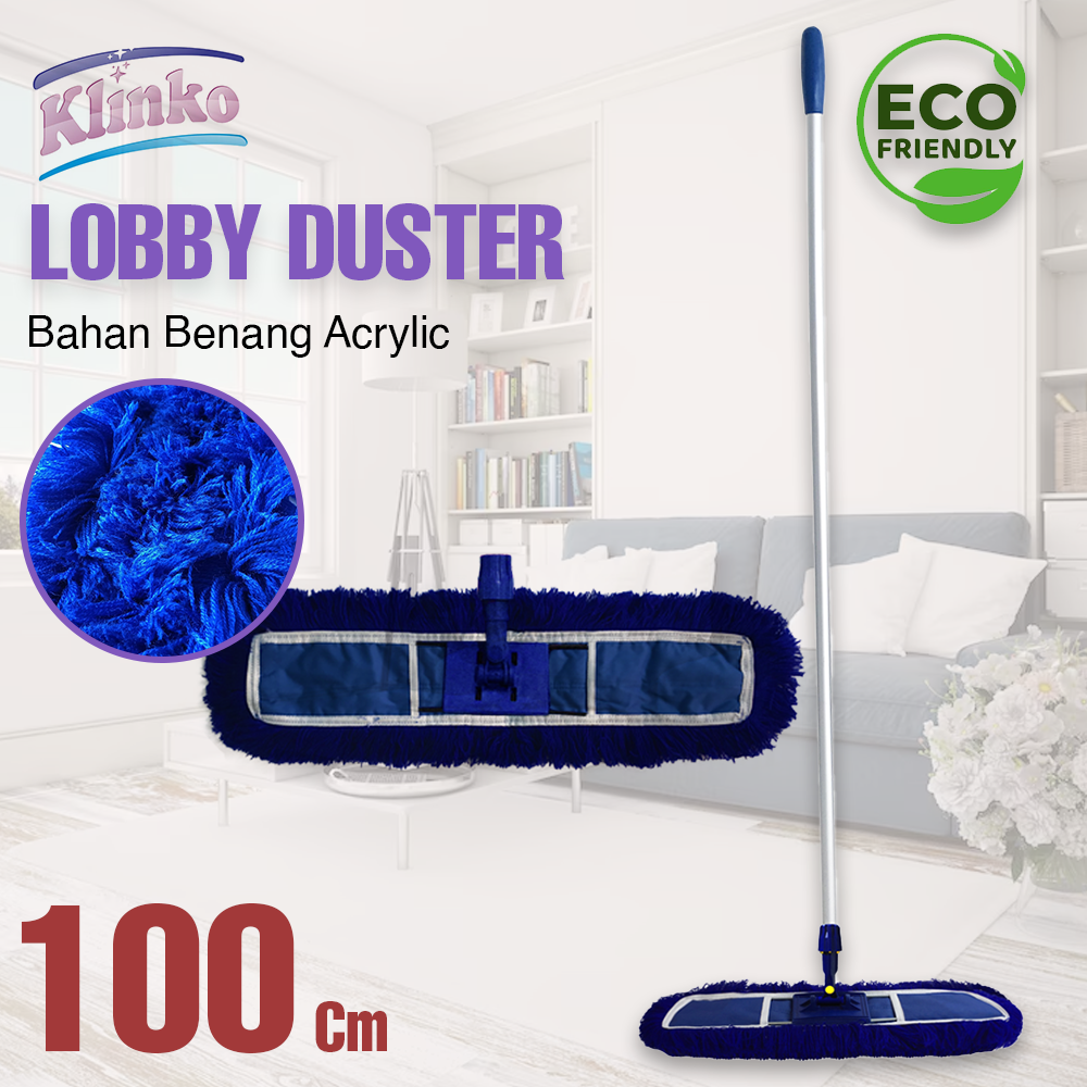 Lobi Mop Lobby Duster Acrylic Pel Lantai Kantor 100cm klinko