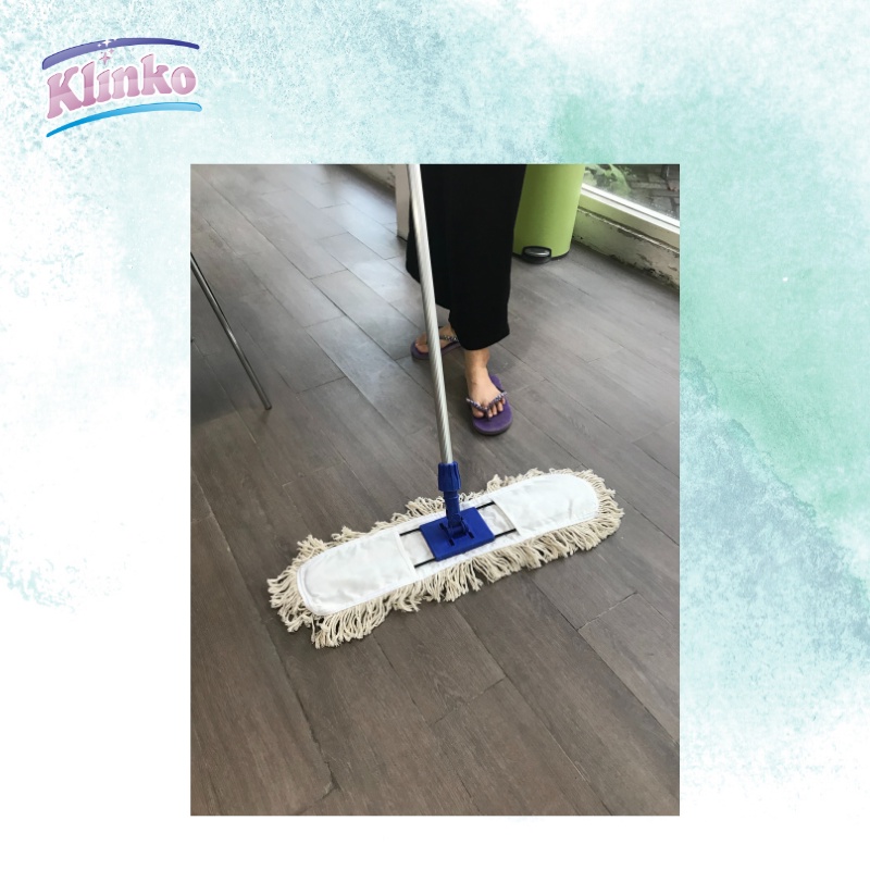 Refill Pel Mop Lobby Duster OE Raw White Pel Sumbu Lantai Kantor Lobi 60 cm klinko