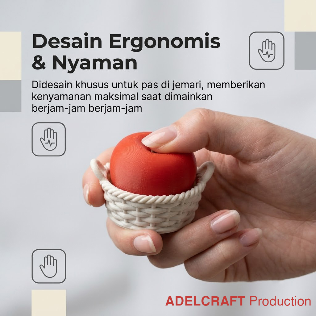 Ktmstore - Apple Basket Clicker Fidget Gantungan Kunci Mechanical Keyboard 3D ASMR PETG Keranjang Apel