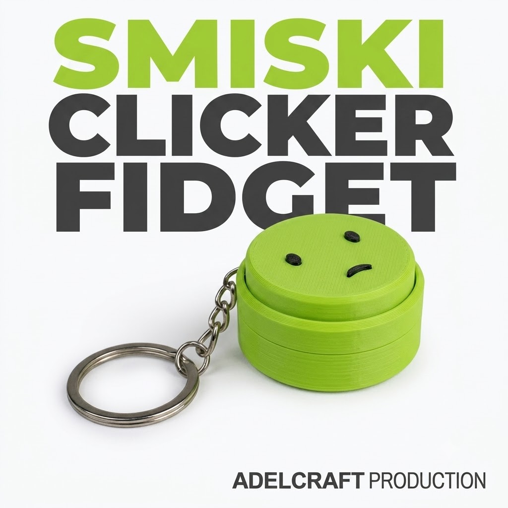 Ktmstore - Smiski Clicker Fidget Gantungan Kunci Mechanical Keyboard 3D ASMR PETG