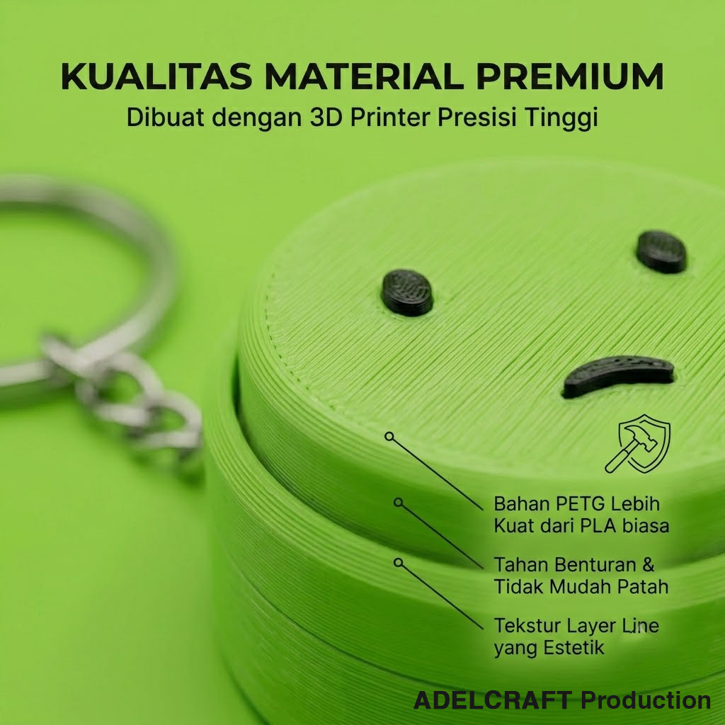 Ktmstore - Smiski Clicker Fidget Gantungan Kunci Mechanical Keyboard 3D ASMR PETG