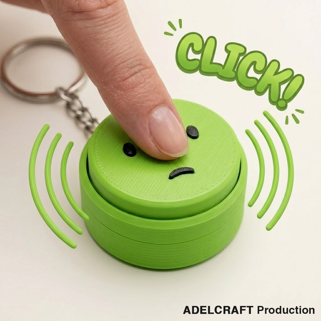 Ktmstore - Smiski Clicker Fidget Gantungan Kunci Mechanical Keyboard 3D ASMR PETG