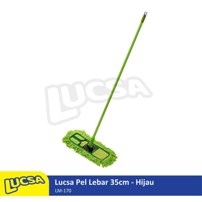 Pel Lebar 35cm Alat Pel Sapu Lantai Lobby Set Dust Mop Lucsa LM-170