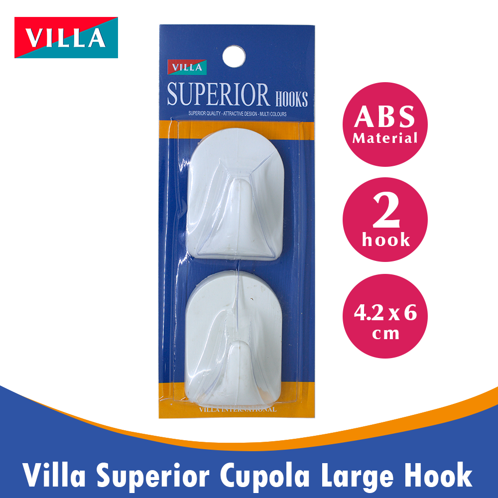 Villa Superior Cupola Large Hook 1010 Gantungan baju Tempel 2201-1010
