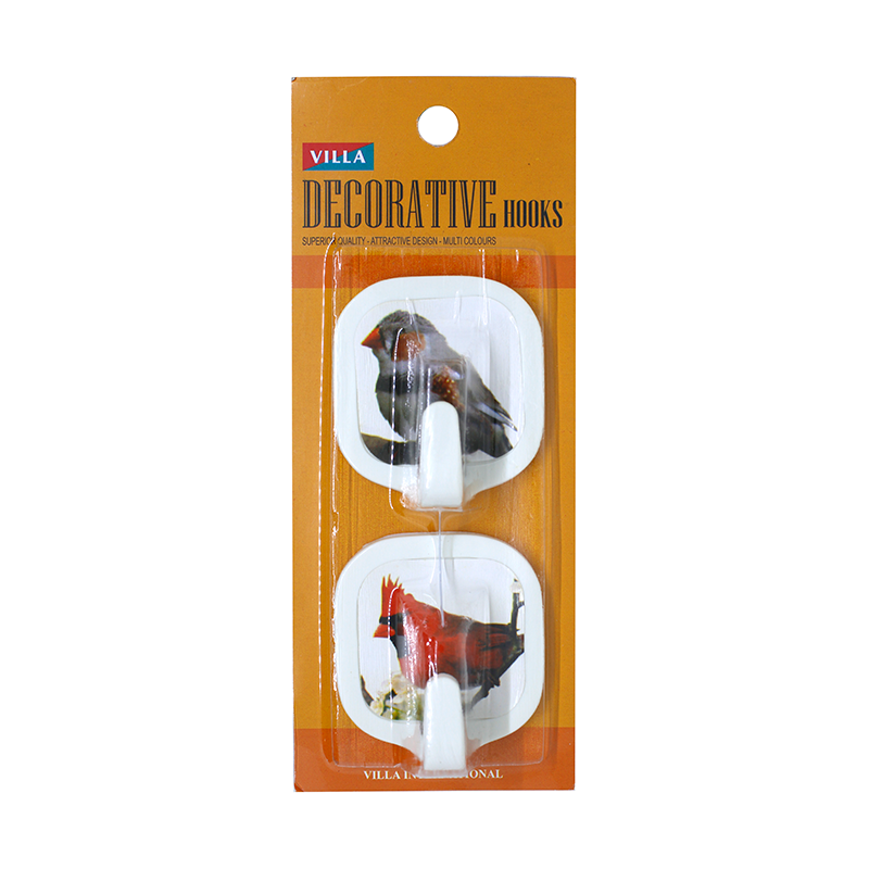 Villa Bird Hook Medium 1013 Bunga Gantungan baju Kail Tempel 2201-1013