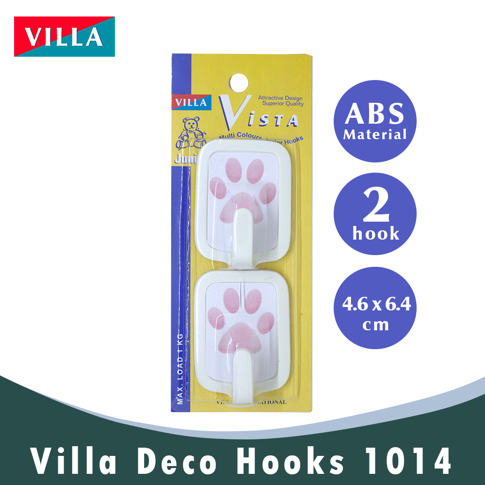 Villa Deco Hook Gantungan baju Kail Unik Tempel Kuat 2201-1014