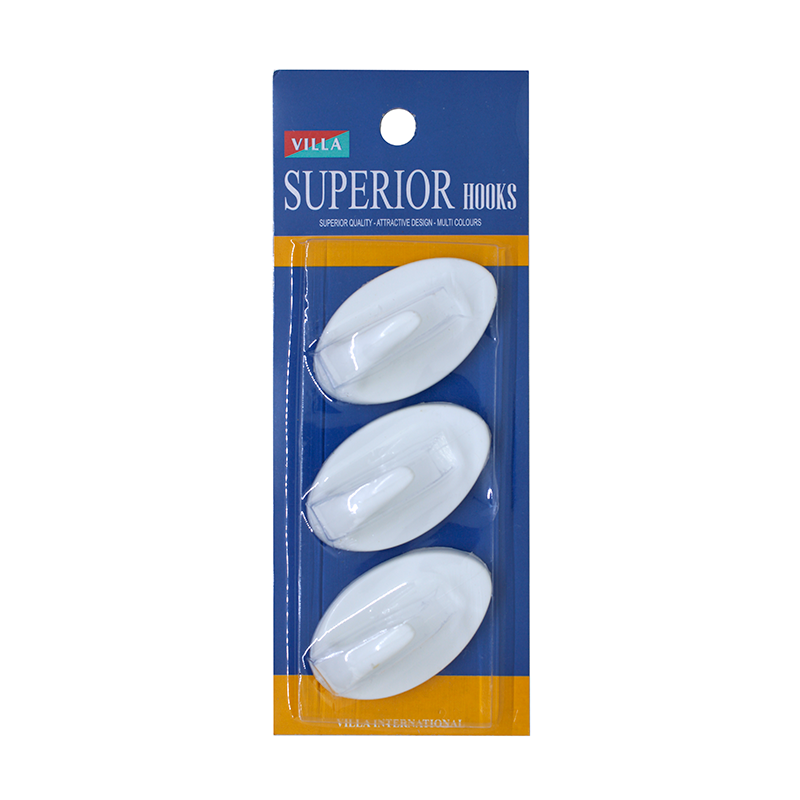 Villa Superior Oval Hook Large 1180 Gantungan baju Tempel 2201-1180